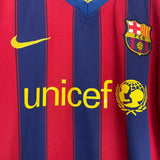 2009/10 BARCELONA MESSI #10 HOME SHIRT (M) NIKE