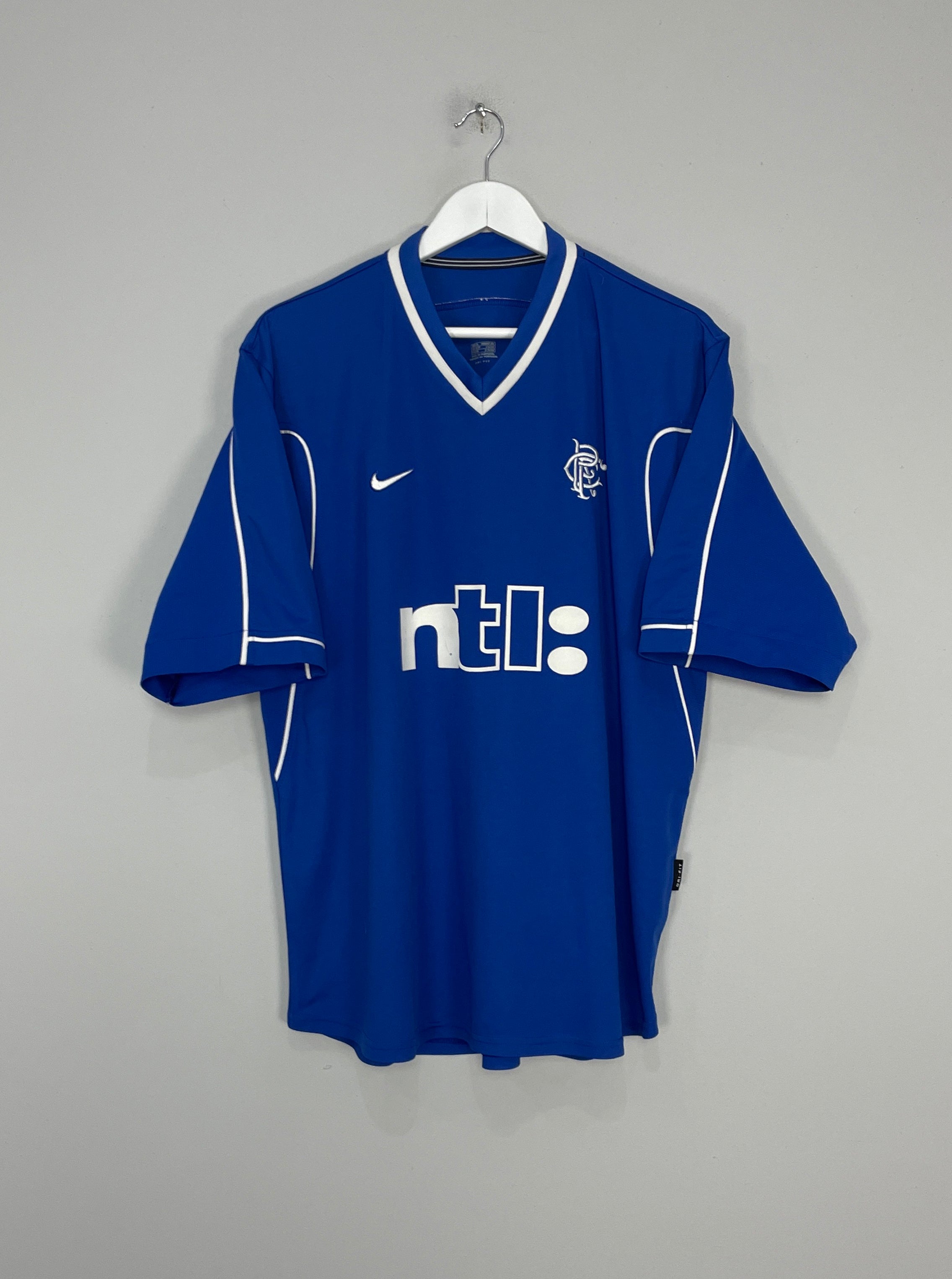 Image of the Rangers shirt from the 1999/01 season