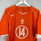 2004/05 NETHERLANDS SNEIJDER #14 HOME SHIRT (XL) NIKE