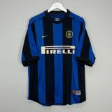 1999/00 INTER MILAN RONALDO #9 HOME SHIRT (L) NIKE