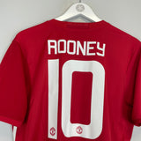 2016/17 MANCHESTER UNITED ROONEY #10 HOME SHIRT (M) ADIDAS