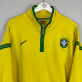 1998/00 BRAZIL 1/4 ZIP JUMPER (XXL) NIKE