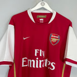 2006/08 ARSENAL LJUNGBERG #8 HOME SHIRT (XL) NIKE