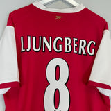 2006/08 ARSENAL LJUNGBERG #8 HOME SHIRT (XL) NIKE