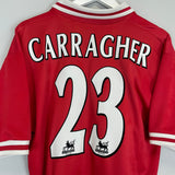 1996/98 LIVERPOOL CARRAGHER #23 HOME SHIRT (M) REEBOK