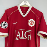 2006/07 MANCHESTER UNITED RONALDO #7 C/L HOME SHIRT (L) NIKE