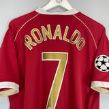 2006/07 MANCHESTER UNITED RONALDO #7 C/L HOME SHIRT (L) NIKE