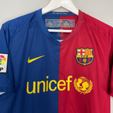 2008/09 BARCELONA MESSI #10 HOME SHIRT (M) NIKE