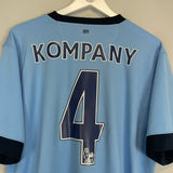 2014/15 MANCHESTER CITY KOMPANY #4 HOME SHIRT (XL) NIKE