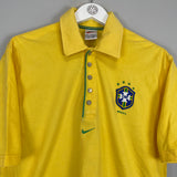 2000/01 BRAZIL POLO SHIRT (S) NIKE