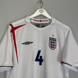 2005/07 ENGLAND GERRARD #4 HOME SHIRT (L) UMBRO