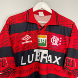 1995/96 FLAMENGO *CENTENARY* HOME SHIRT (XL) UMBRO