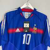 2004/06 FRANCE ZIDANE #10 *BNWT* HOME SHIRT (L) ADIDAS