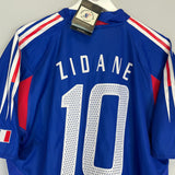 2004/06 FRANCE ZIDANE #10 *BNWT* HOME SHIRT (L) ADIDAS