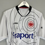 2011/12 EINTRACHT FRANKFURT *SQUAD SIGNED* AWAY SHIRT (M) JAKO