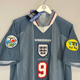 1996/97 ENGLAND SHEARER #9 *BNWT* AWAY SHIRT (L) UMBRO