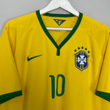 2014/15 BRAZIL NEYMAR JR #10 HOME SHIRT (XL) NIKE