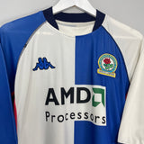 2002/03 BLACKBURN ROVERS TUGAY #3 HOME SHIRT (L) KAPPA