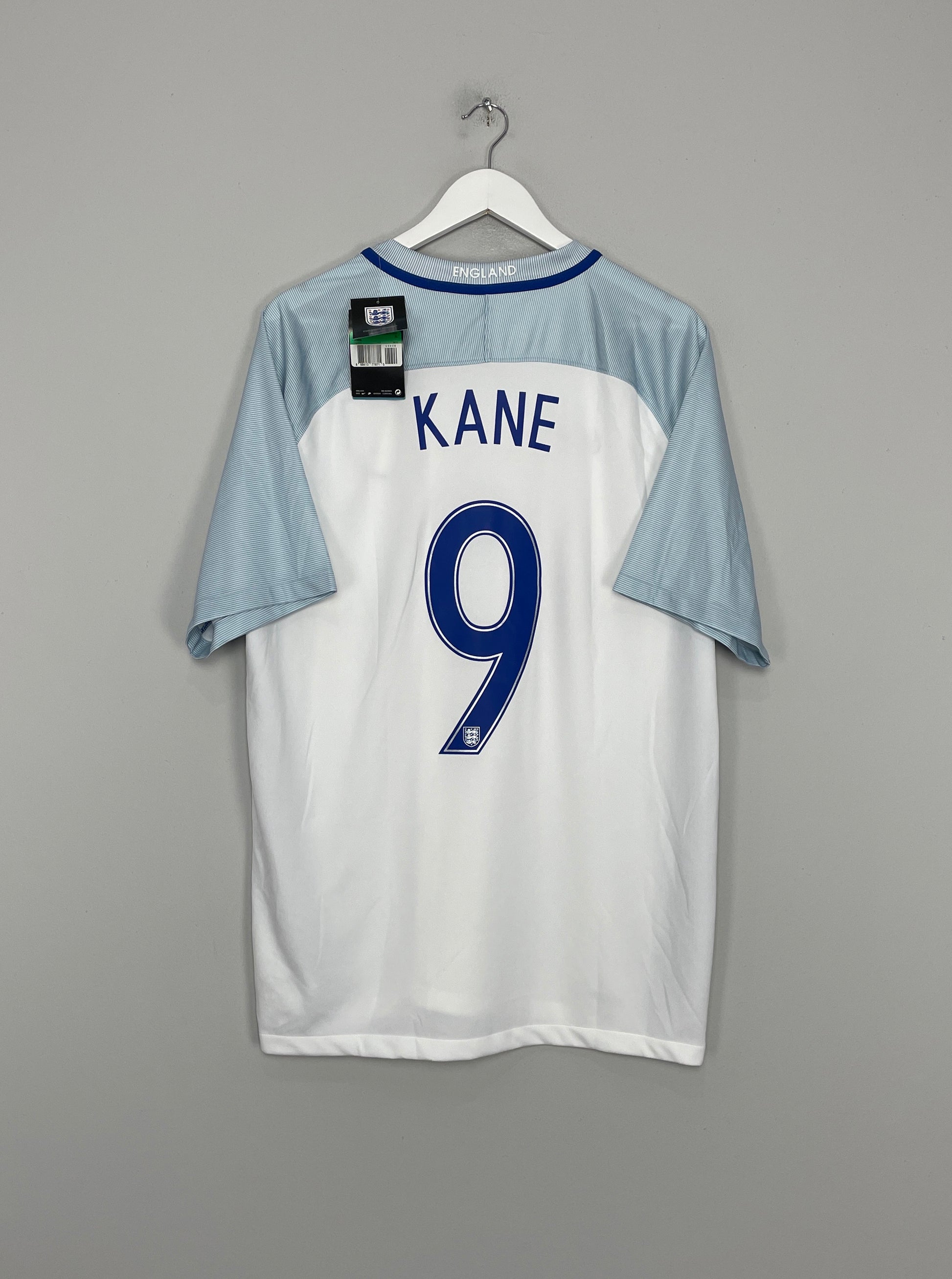 Harry Kane Hand-Signed 2016/17 England Home Shirt - Number 9