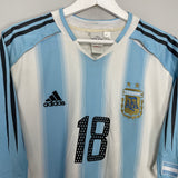 2004/06 ARGENTINA MESSI #18 HOME SHIRT (XL) ADIDAS