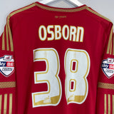 2015/16 NOTTINGHAM FOREST OSBORN #38 L/S HOME SHIRT (XL) ADIDAS