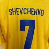 2011/13 UKRAINE SHEVCHENKO #7 HOME SHIRT (L) ADIDAS