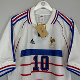 1998/00 FRANCE ZIDANE #10 BNWT** AWAY SHIRT (L) ADIDAS