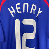 2007/08 FRANCE HENRY #12 HOME SHIRT (L) ADIDAS