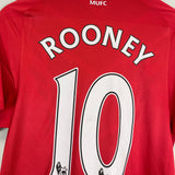 2010/11 MANCHESTER UNITED ROONEY #10 HOME SHIRT (S) NIKE