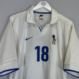 1997/98 ITALY BAGGIO #18 AWAY SHIRT (XL) NIKE