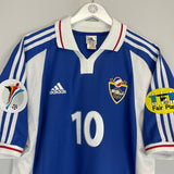 2000/01 YUGOSLAVIA STOJKOVIC #10 HOME SHIRT (L) ADIDAS