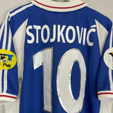 2000/01 YUGOSLAVIA STOJKOVIC #10 HOME SHIRT (L) ADIDAS