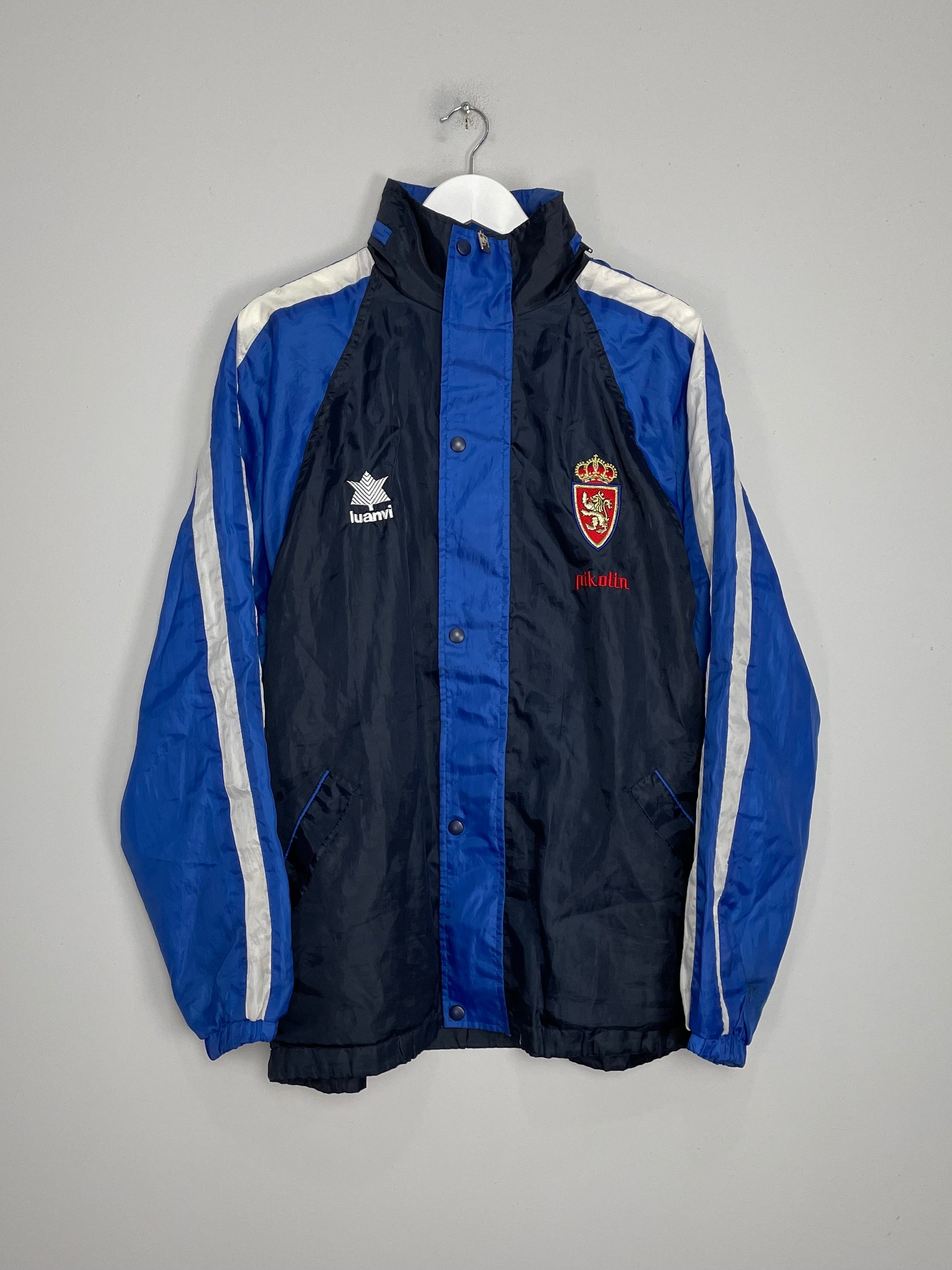 1999/01 REAL ZARAGOZA HOODED TRACK JACKET (L) LUANVI