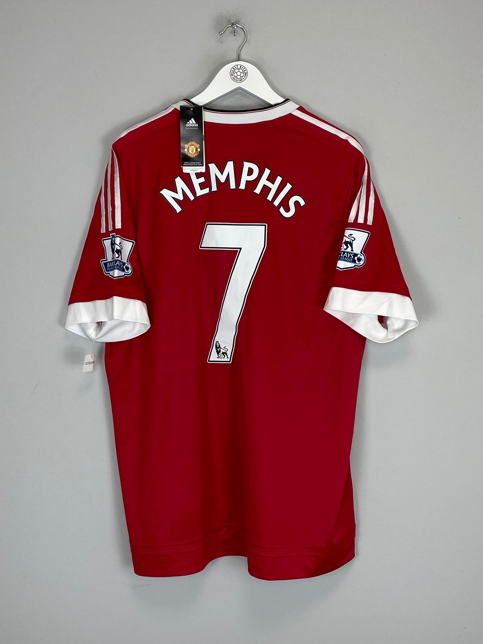 2015/16 MANCHESTER UNITED MEMPHIS #7 *PLAYER ISSUE* BNWT HOME SHIRT (XXL) ADIDAS