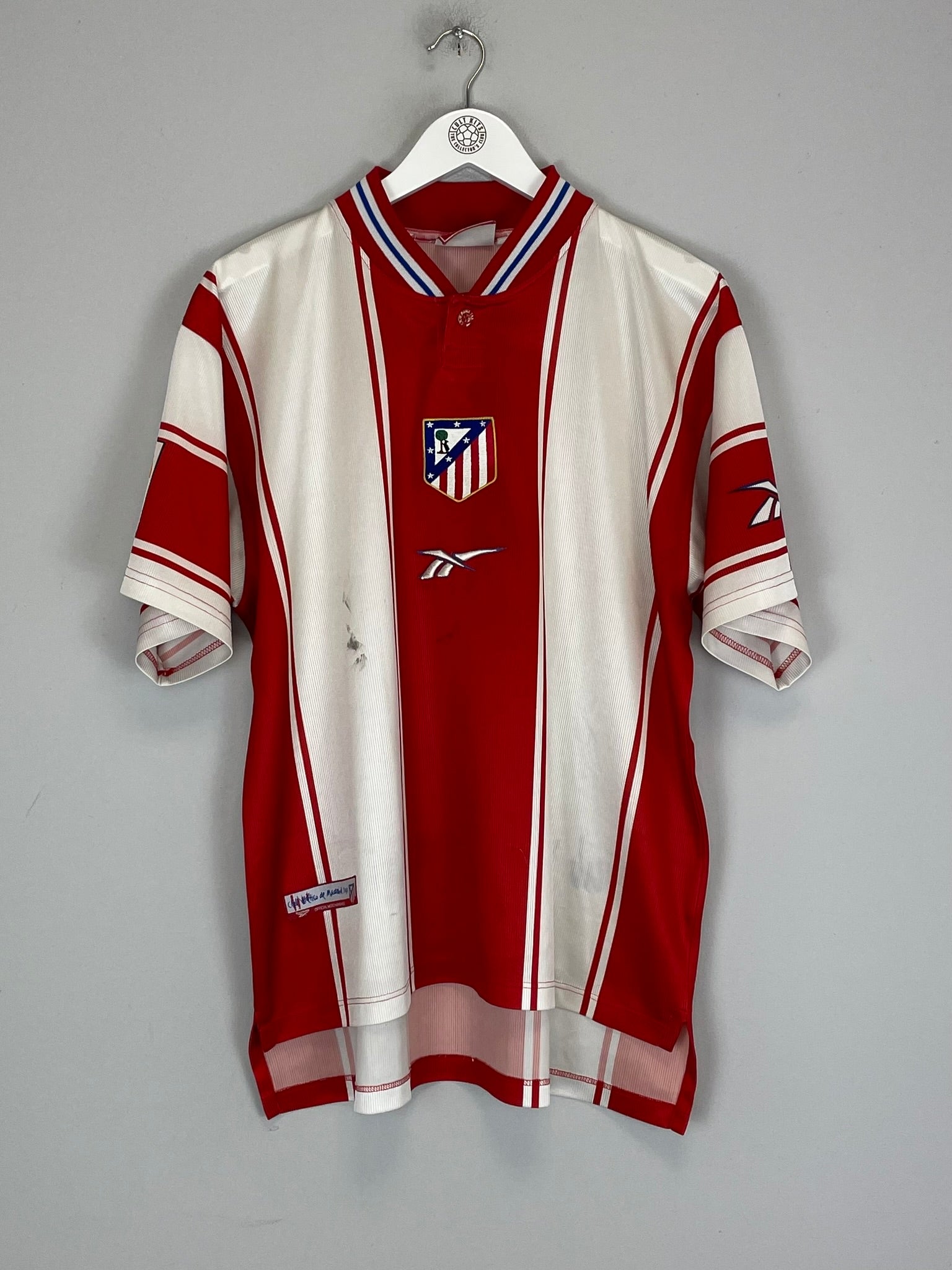 1999/00 ATLETICO MADRID HOME SHIRT (L) REEBOK