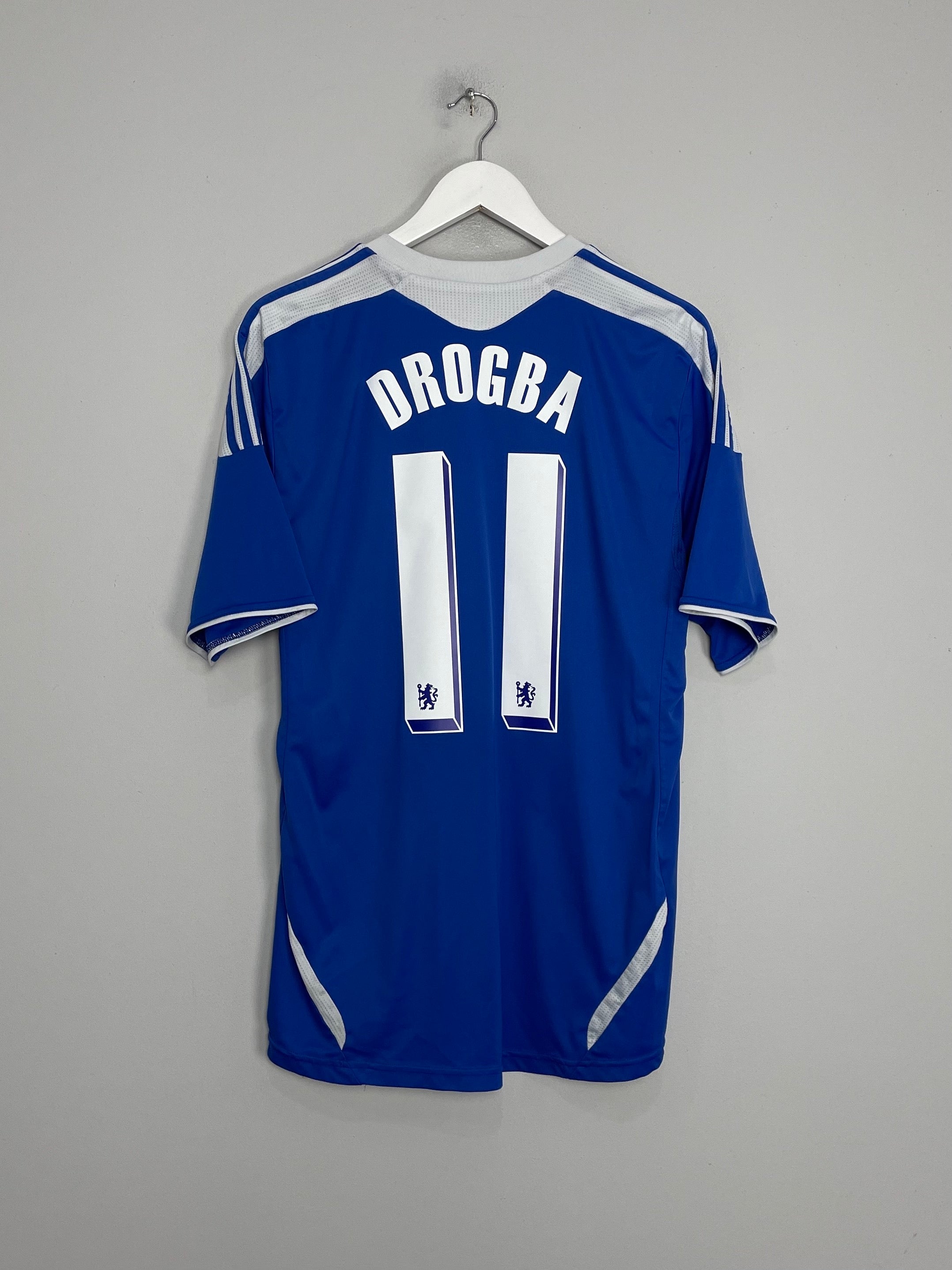 2011/12 CHELSEA DROGBA #11 HOME SHIRT (L) ADIDAS