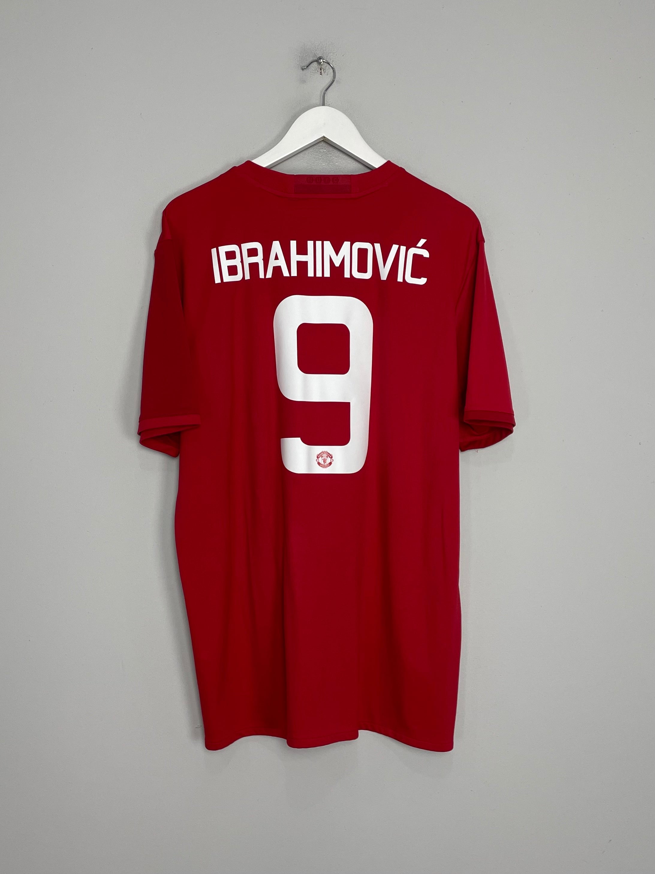 2016/17 MANCHESTER UNITED IBRAHIMOVIC #9 HOME SHIRT (XL) ADIDAS