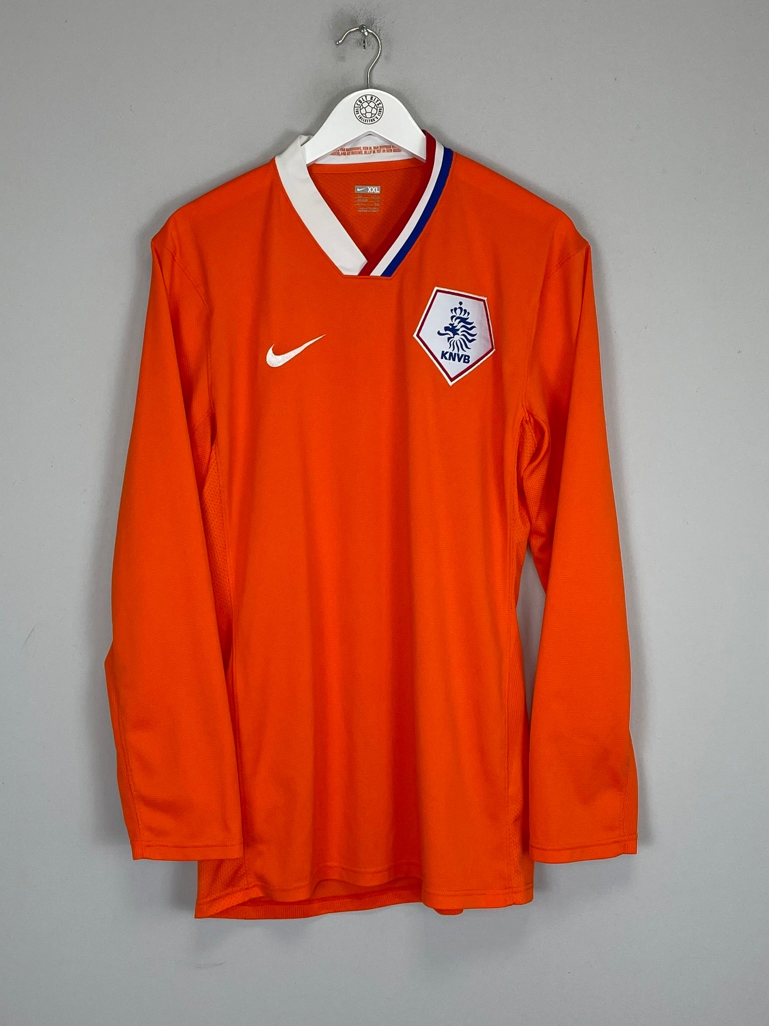 2008/09 NETHERLANDS *PLAYER ISSUE* L/S HOME SHIRT (XXL) NIKE