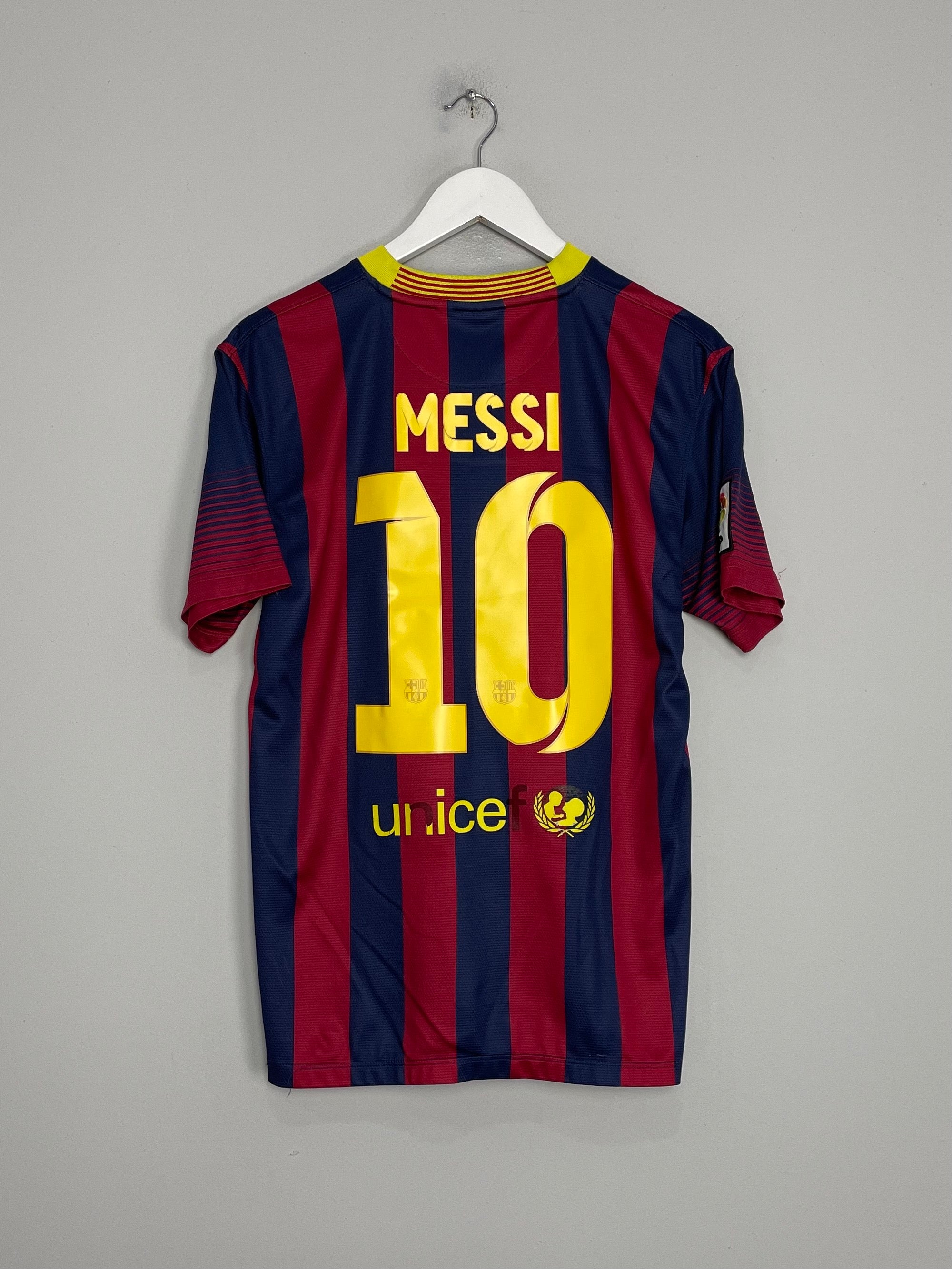 2013/14 BARCELONA MESSI #10 HOME SHIRT (M) NIKE