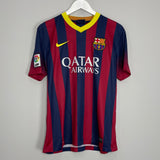 2013/14 BARCELONA MESSI #10 HOME SHIRT (M) NIKE