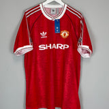 1990/92 MANCHESTER UNITED #11 *BNWT* HOME SHIRT (XL) ADIDAS ORIGINALS