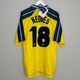 1996/98 LAZIO NEDVED #18 AWAY SHIRT (XXL) UMBRO