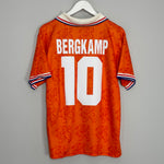 1994 NETHERLANDS BERGKAMP #10 *PLAYER ISSUE* HOME SHIRT (L) LOTTO