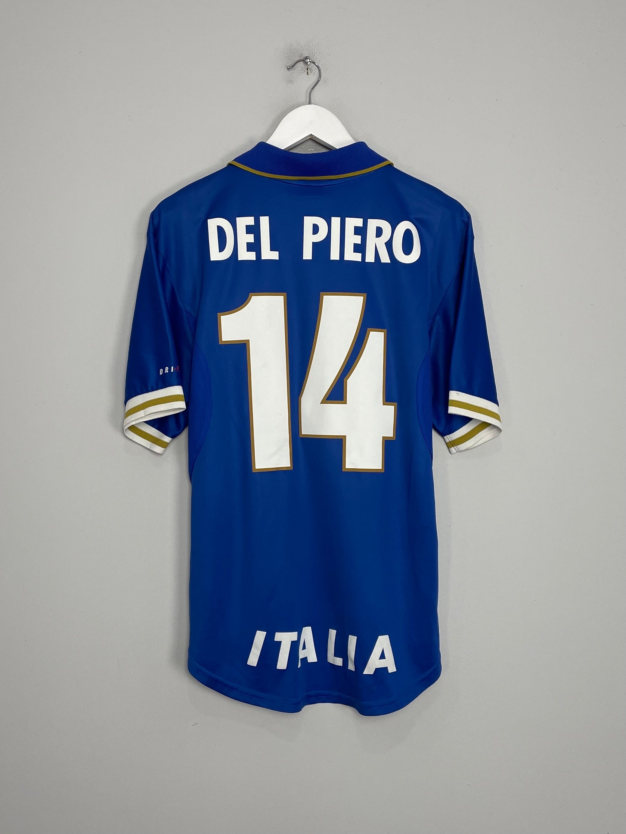 1996/97 ITALY DEL PIERO #14 HOME SHIRT (L) NIKE