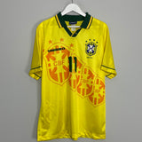 1994/96 BRAZIL ROMARIO #11 HOME SHIRT (L) UMBRO