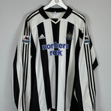 2003/05 NEWCASTLE UNITED SHEARER #9 L/S HOME SHIRT (XXL) ADIDAS