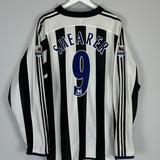 2003/05 NEWCASTLE UNITED SHEARER #9 L/S HOME SHIRT (XXL) ADIDAS