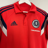 2014/15 SCOTLAND POLO SHIRT (M) ADIDAS