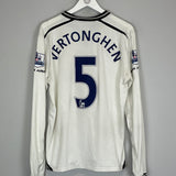 2013/14 TOTTENHAM VERTONGHEN #5 L/S HOME SHIRT (L) UNDER ARMOUR