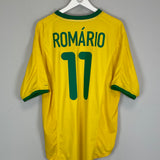 2000/02 BRAZIL ROMARIO #11 HOME SHIRT (L) NIKE